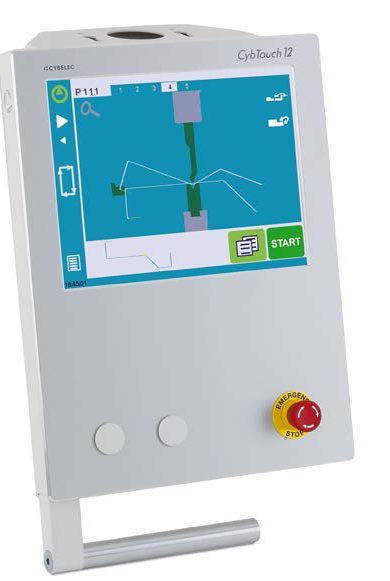 Cyb Touch 12 Ein Gerät mit einem touchscreen, das zur Steuerung von Maschinen dient.